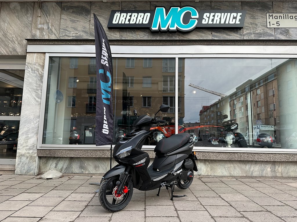 Motocr Comet SP 4T EFI Mattsvart 25km/h Klass 2