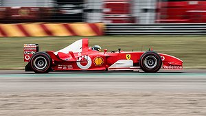 Michael Schumacher tog hem fem segrar med Ferrari F2003 GA #229. Foto: RM Sotheby's