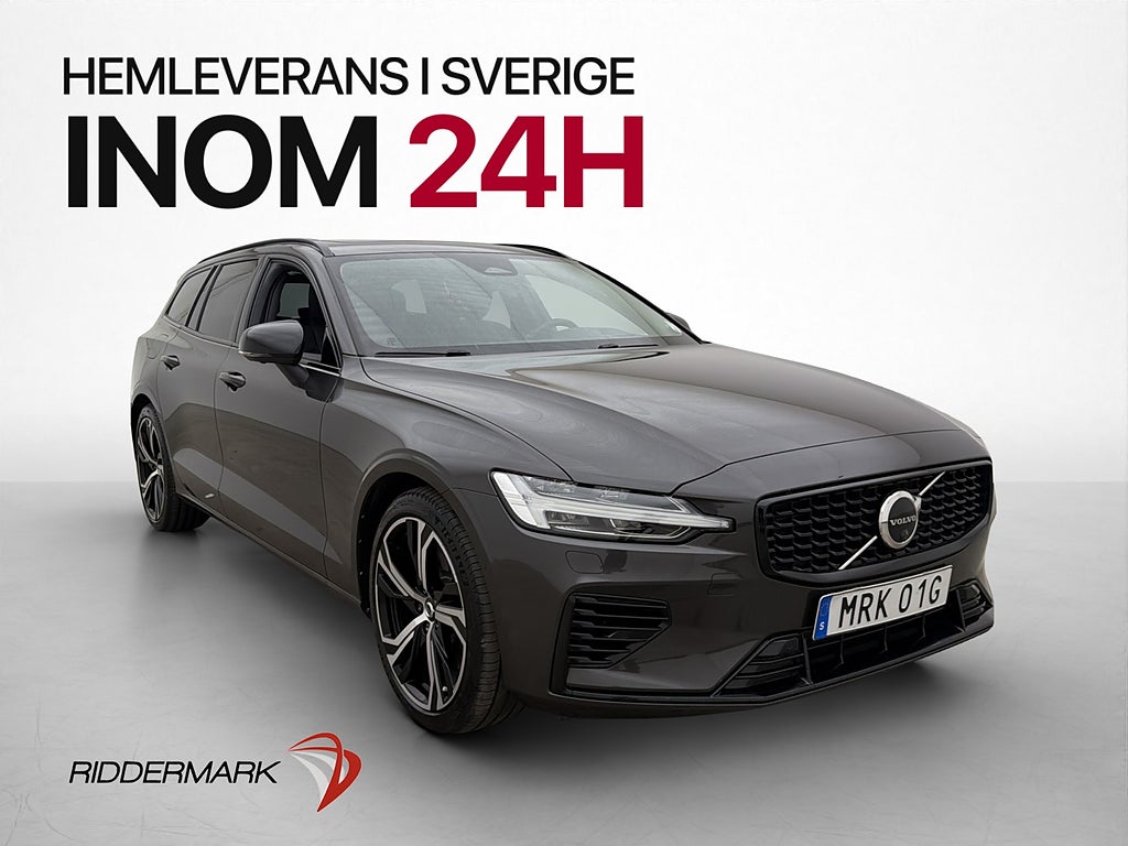 Volvo V60 Recharge T6 AWD 399hk  Ultimate Dark Pano BLIS HuD