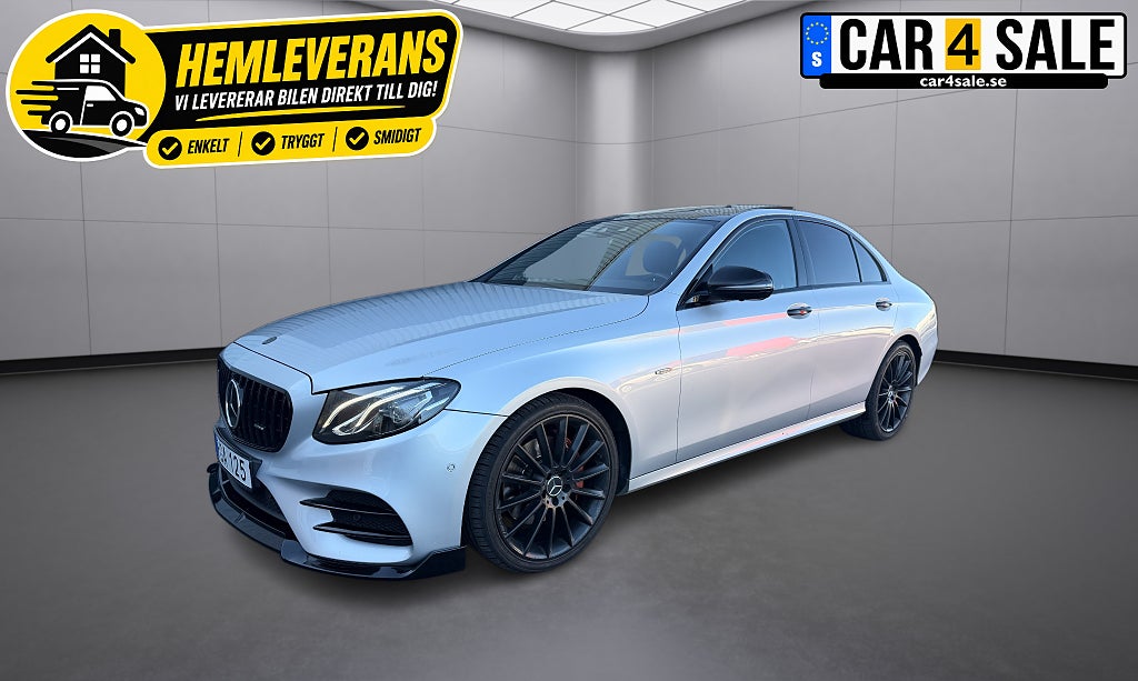 Mercedes-Benz E 220 d 9G|AMG|Pano|Wide|Burmeister|Värmare|360cam|Drag