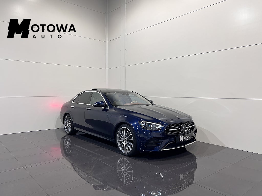 Mercedes-Benz E 220 d 4MATIC Designo AMG Drag D-värmare Panorama.