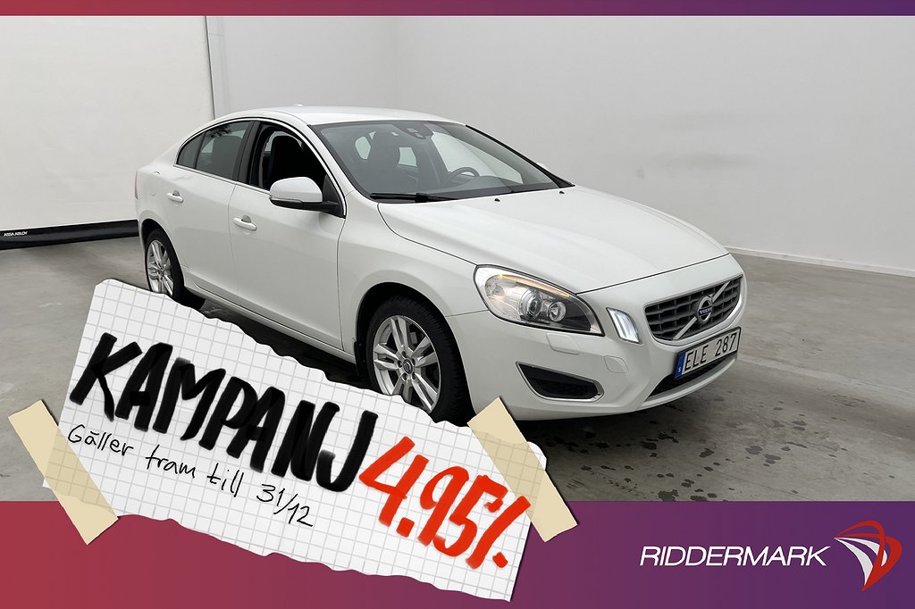 Volvo S60 T4F 180hk Momentum Halvskinn Sensorer 4,95% Ränta