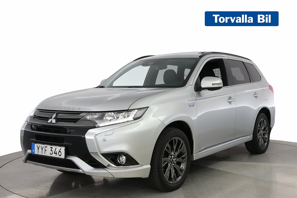 Mitsubishi Outlander PHEV 203hk 4WD S-Edition Pano 360° Skinn Värmare 
