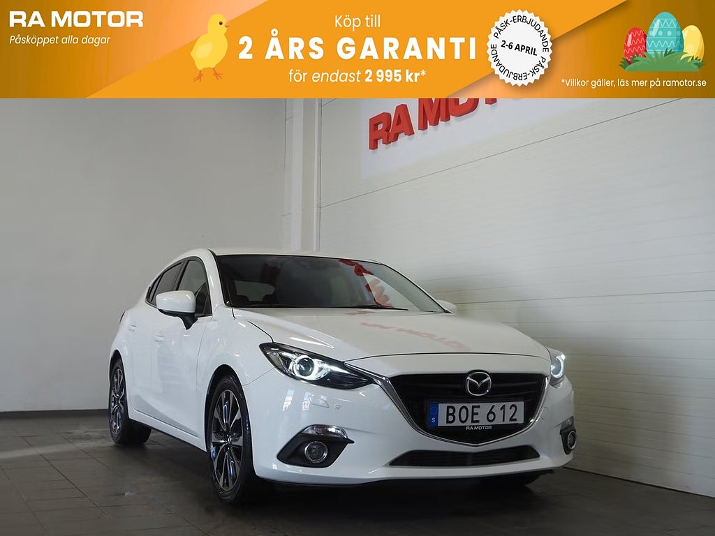 Mazda 3 Sport 2.2 150hk SKYACTIV-D Optimum |Drag|Skinn|HUD|Navi 2014
