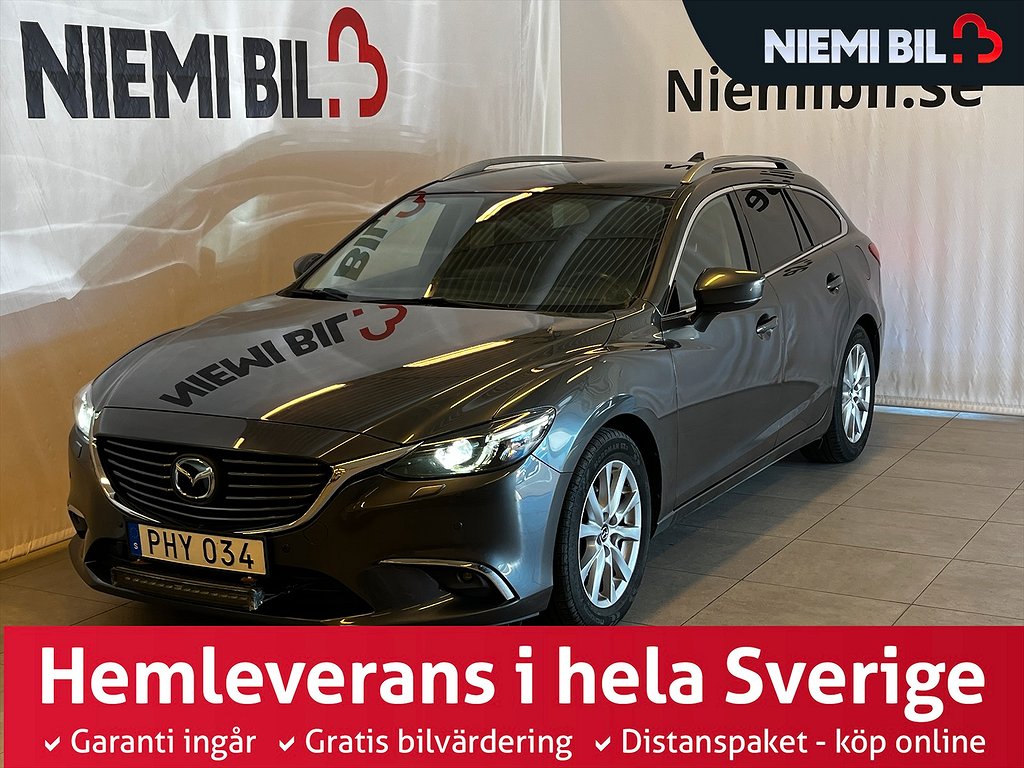 Mazda 6 2.2 AWD Optimum Kamera/BOSE/Drag/Dvärm/MoK/SoV-däck