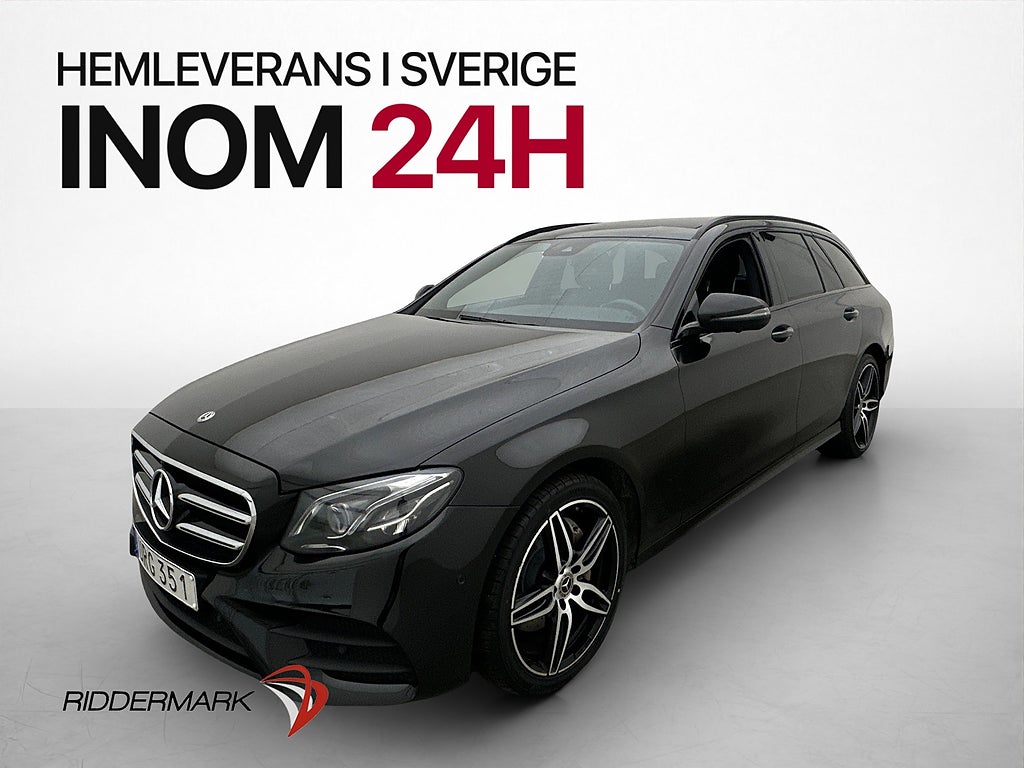 Mercedes-Benz E 220 T d 4M AMG Pano Värmare Drag Burmester