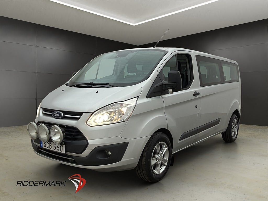 Ford Transit Custom Kombi Lång 9-Sit Värmare Kamera Dragkrok