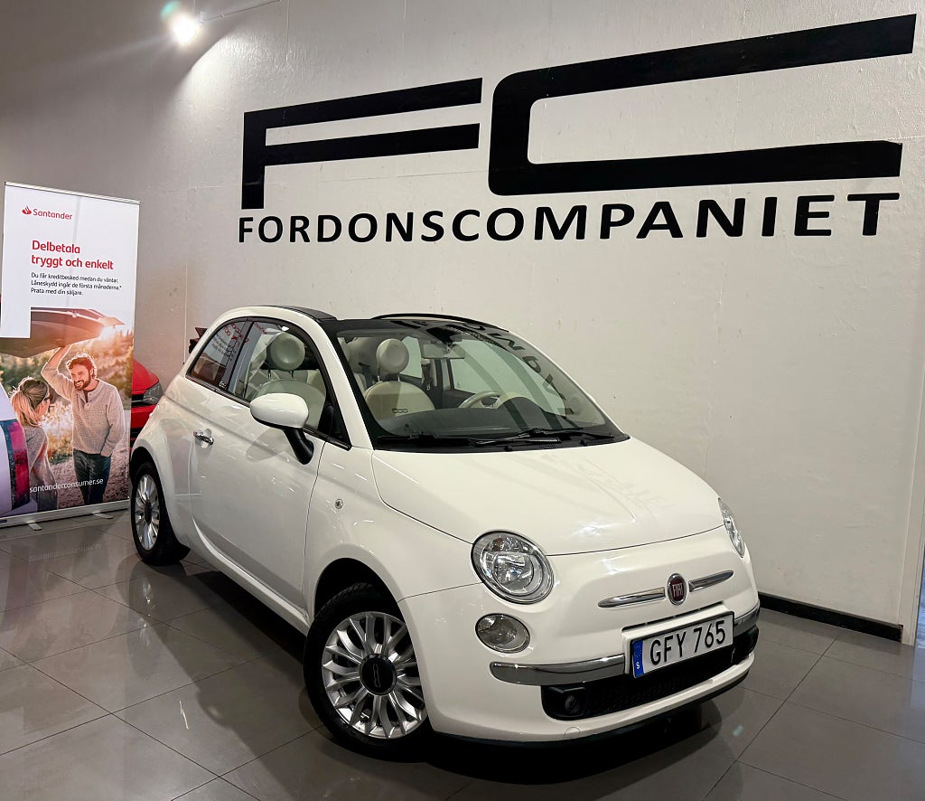 Fiat 500C 1.2 8V Lounge Cabriolet Sov-Hjul Lågmilare