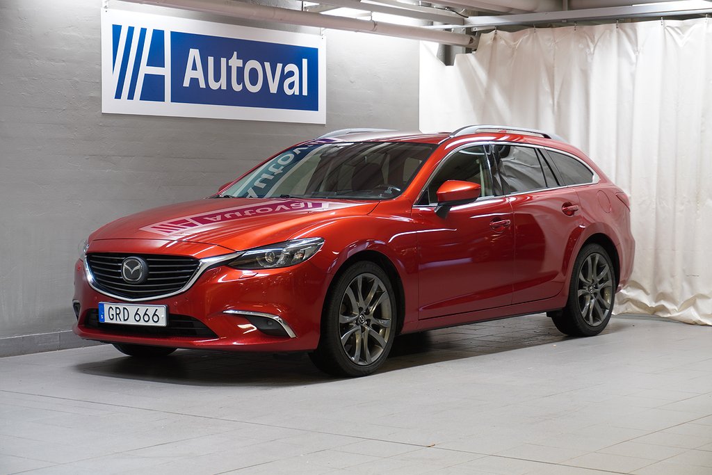 Mazda 6 Wagon 2.5 192 Hk Vinterhjul o Drag.