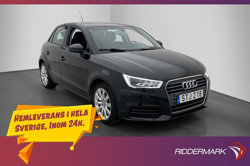 Audi A1 Sportback 1.0 TFSI 95hk Proline Sensorer 0,4l/mil