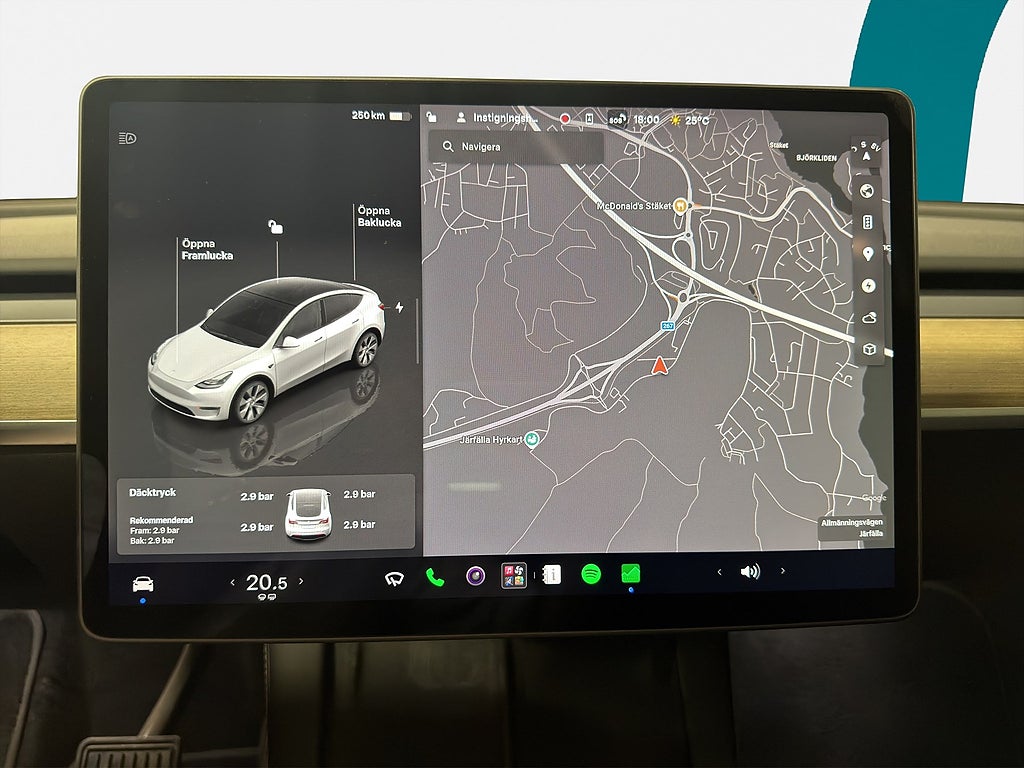 Tesla Model Y Stnd Range, Autopilot, Dragkrok, Pano, Läder, MOMS
