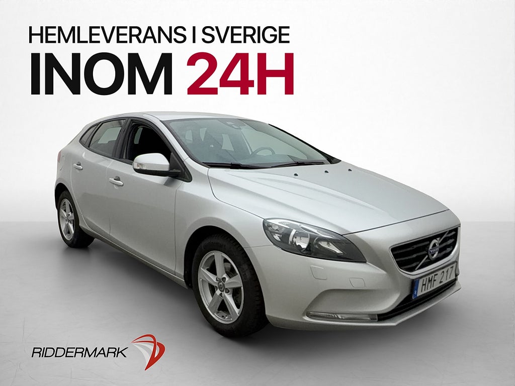 Volvo V40 D2 115hk Drag Värmare Sensorer Bluetooth Farthålla