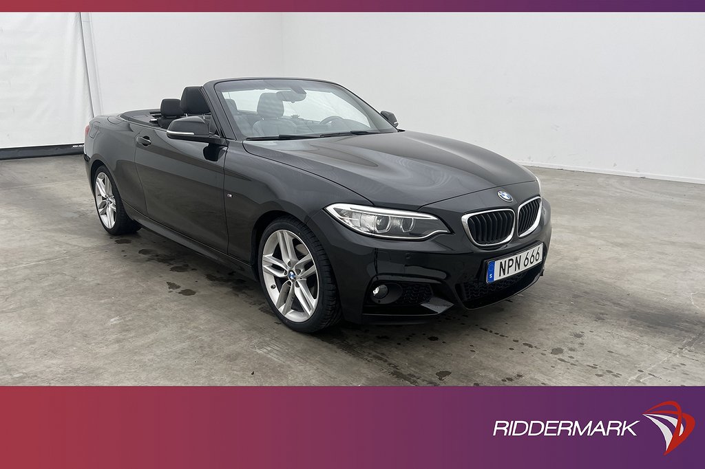 BMW 220 i Convertible 184hk M Sport H/K Kamera Navi Skinn