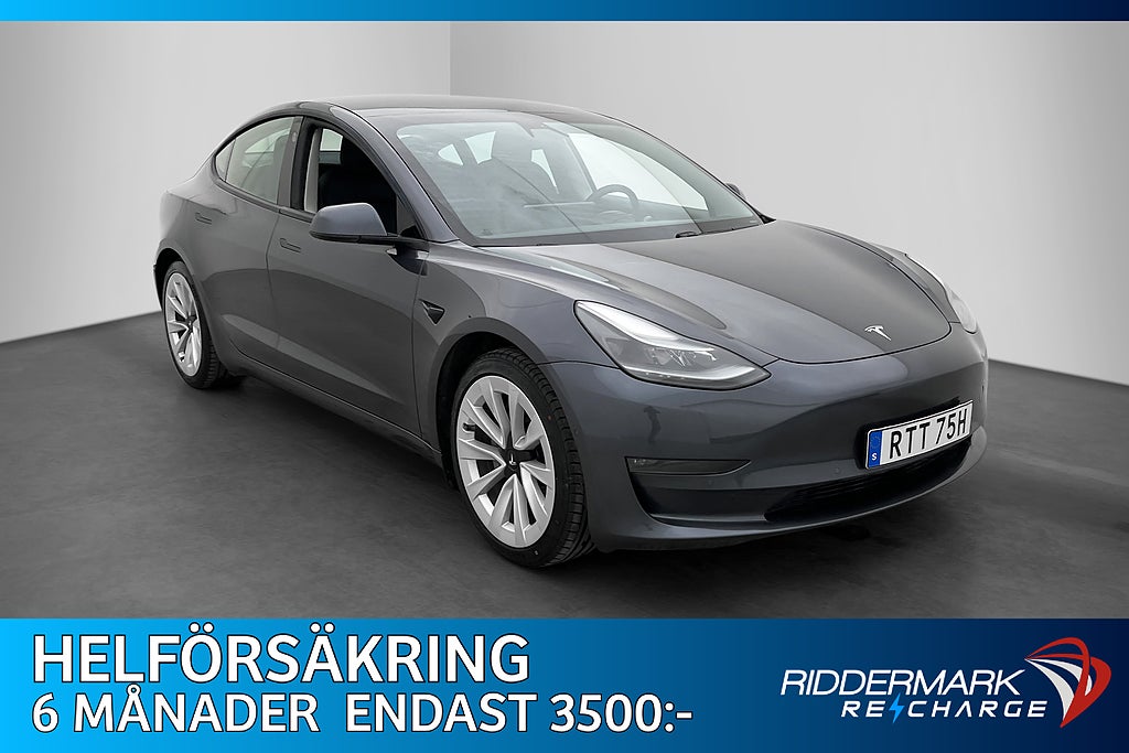 Tesla Model 3 Long Range AWD 440hk Panorama Svensksåld