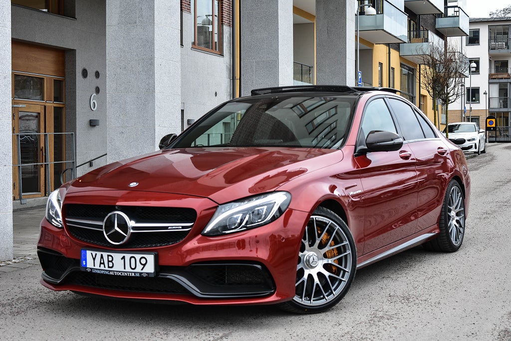 Mercedes-Benz AMG C 63 S AMG Svensksåld|2Ägare|Hud|Panorama|Skalstolar