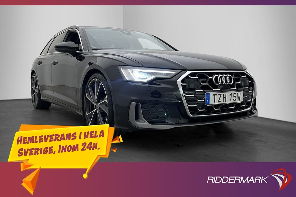 Audi A6 40 TDI Quattro S-Line Värmare B&O Cockpit Drag Navi