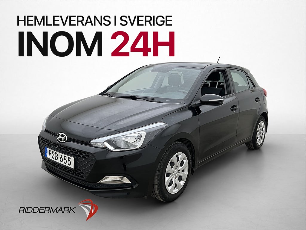 Hyundai i20 1.4 101hk Premium Rattvärme Bluetooth 0.62 l/mil