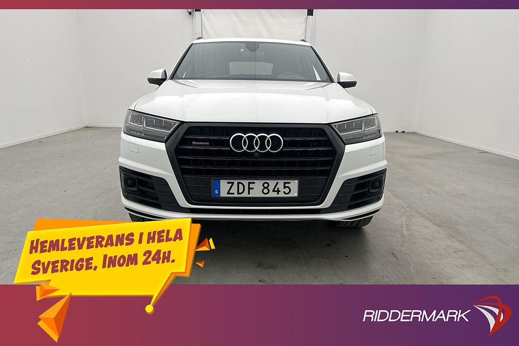 Audi Q7 50 TDI Q 286hk S-Line 7 Sits Cockpit Värmare 360°