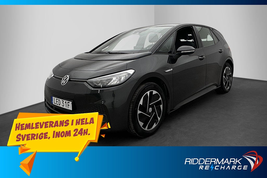 Volkswagen ID.3 Pro Performance 204hk Värmare CarPlay MOMS
