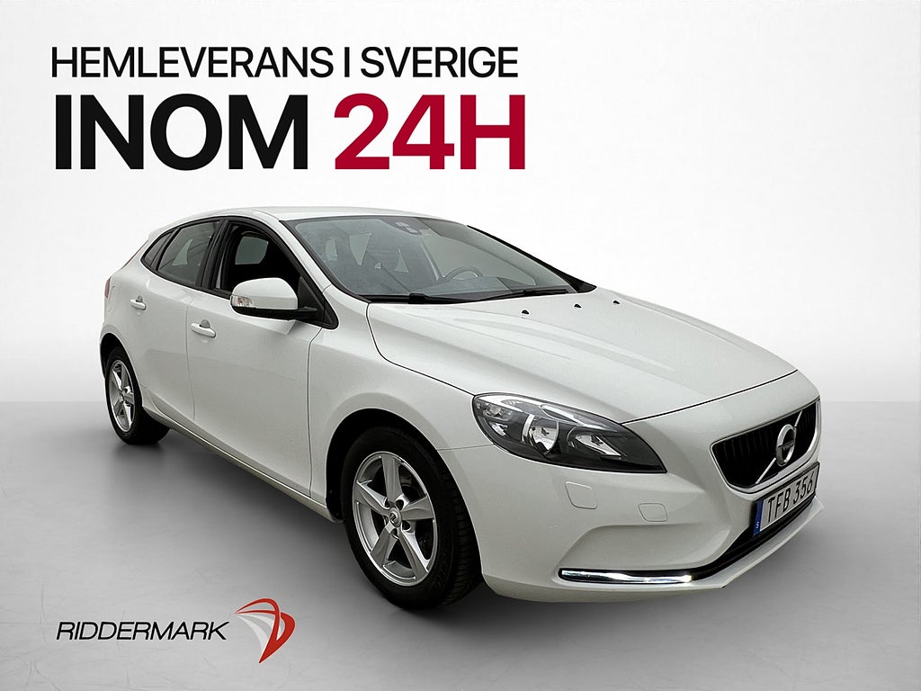 Volvo V40 T3 Kinetic VOC Värmare Navi P-Sensorer Bluetooth