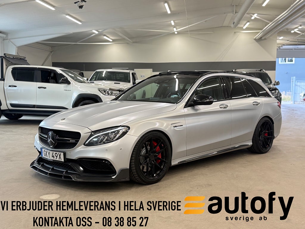 Mercedes-Benz AMG C 63 S T AMG MCT SKALSTOLAR PANO BURMESTER HUD SE UTR!