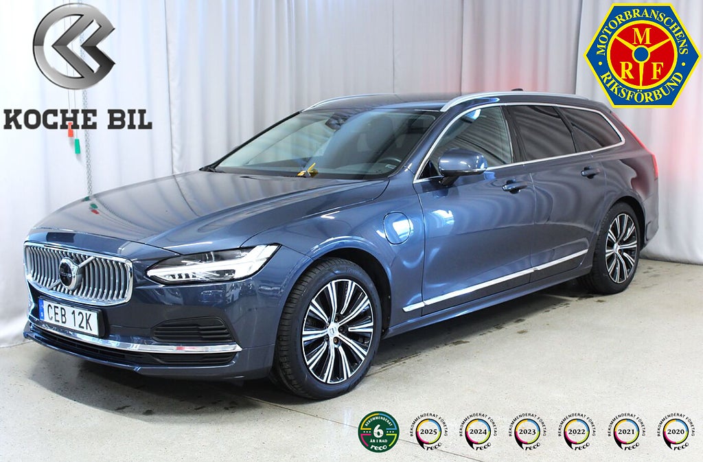 Volvo V90 Recharge T6 AWD Long range, Drag, Google, 3.99%