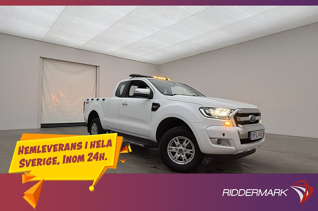 Ford ranger SuperCab XLT 2.2TDCi 4x4 Värmare Drag Diff Moms