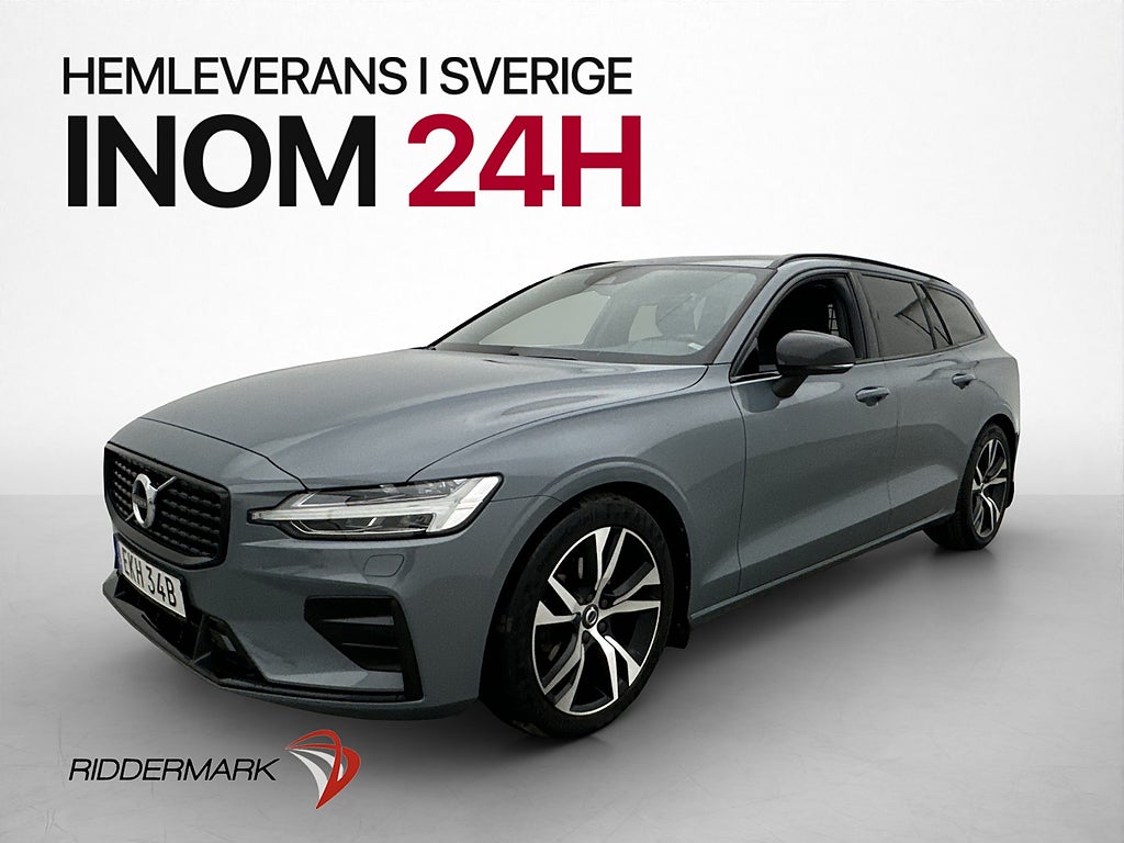Volvo V60 B4 197hk R-Design Kamera Värmare Drag CarPlay Navi
