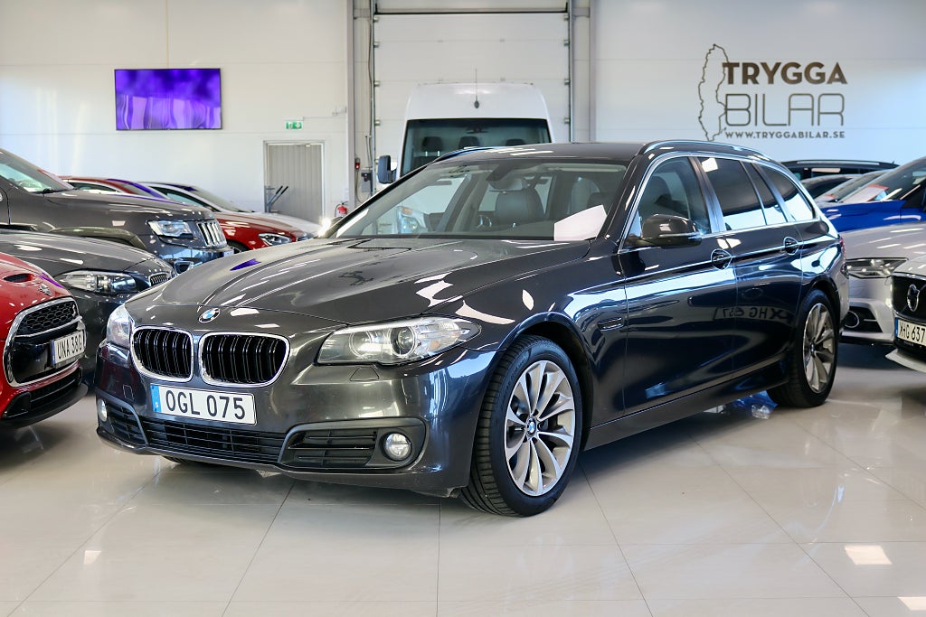 BMW 520d xDrive Touring/Drag/Läder/GPS/B-kam/18"/ConnectedDrive