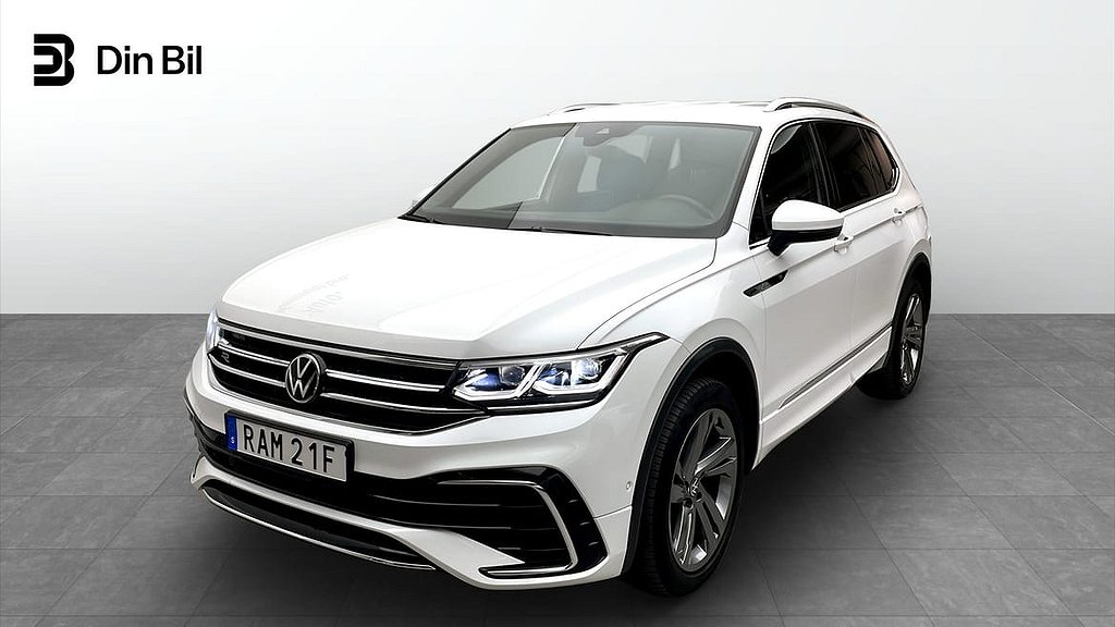 Volkswagen Tiguan Allspace R-line TSI 200/P-värmare/7-sits/Drag