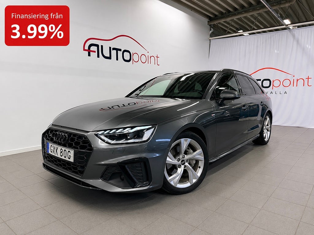 Audi A4 Avant 40 TDI quattro 204hk S Line|Värmare|Drag|VAT/MOMS