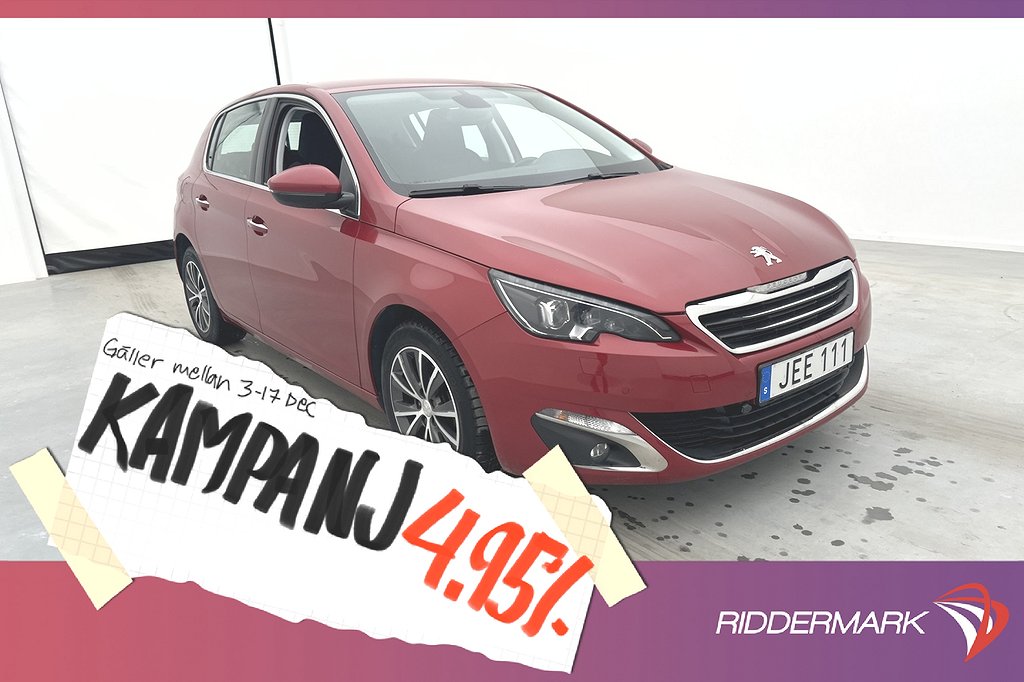 Peugeot 308 BlueHDI 120hk Allure Värmare Sensor 4,95% Ränta