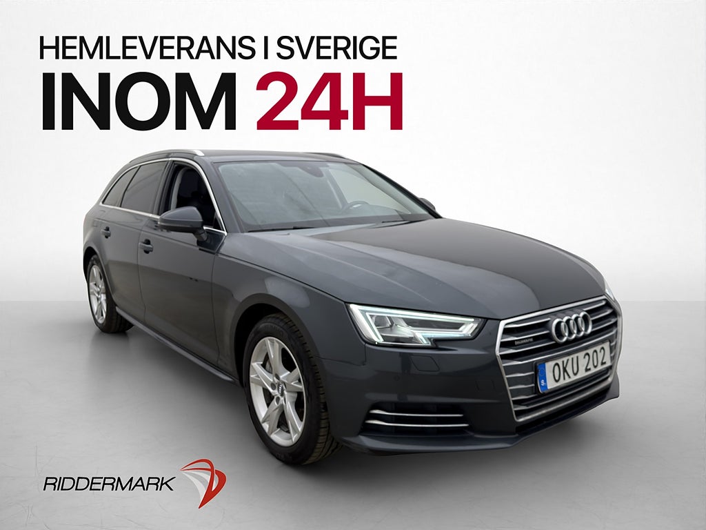 Audi A4 TDI Quattro 190hk Proline Värm Sensorer Keyless Drag