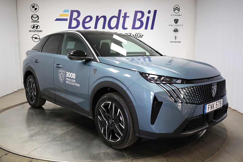 Peugeot 3008 GT. Hybrid 145Hk Automat Navi Adaptiv farthållare  