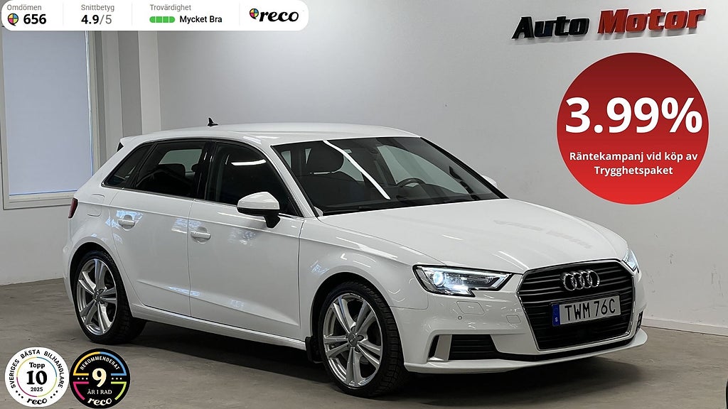 Audi A3 Sportback 35 TFSI Automat 150hk Proline Sport Edition