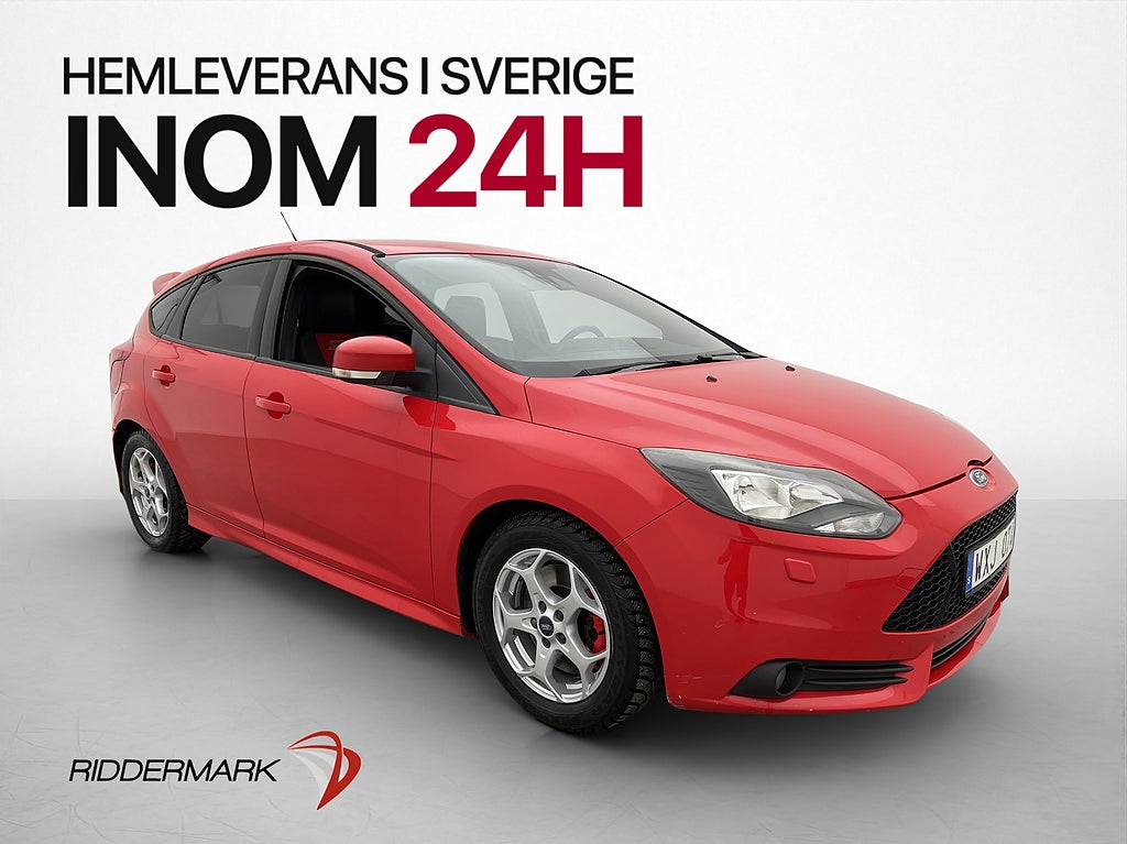 Ford Focus ST 250hk Recaro Värmare Döda-Vinkel Halvskinn
