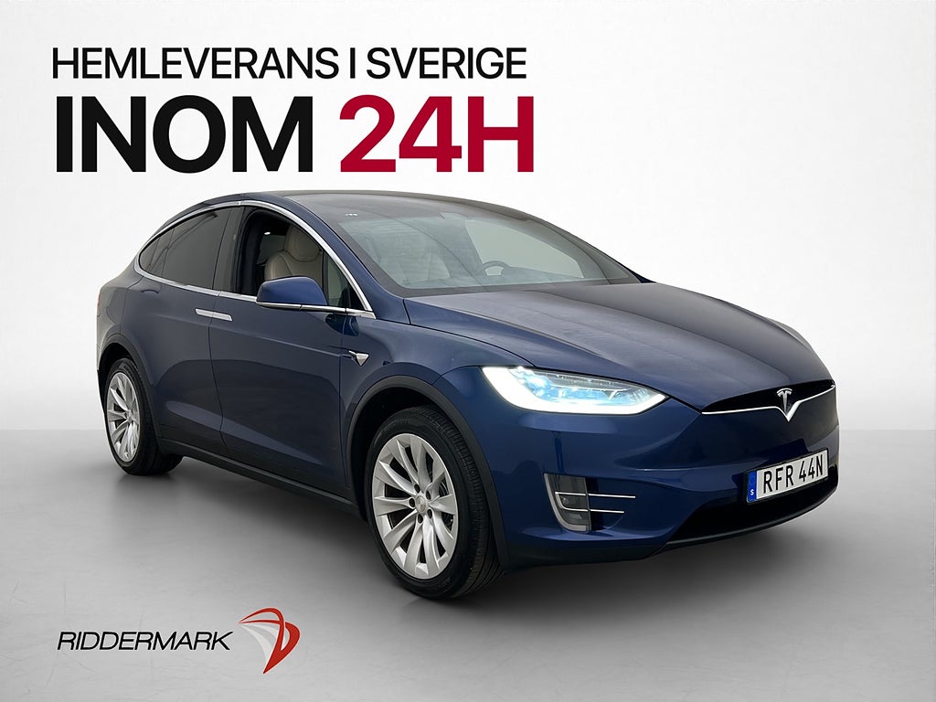 Tesla Model X Long Range Autopilot Ljus Interiör Drag MOMS