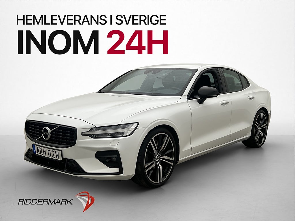 Volvo S60 B5 AWD R-Design VOC H/K Kamera CarPlay Dragkrok