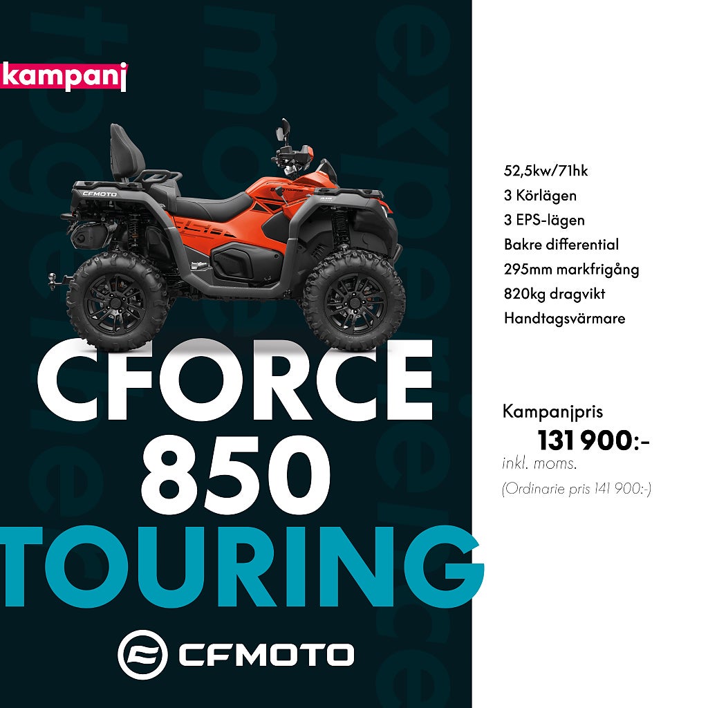 CFMOTO NYA CFORCE 850 EPS TURF  OSLAGBAR SUPERKAMPANJ 