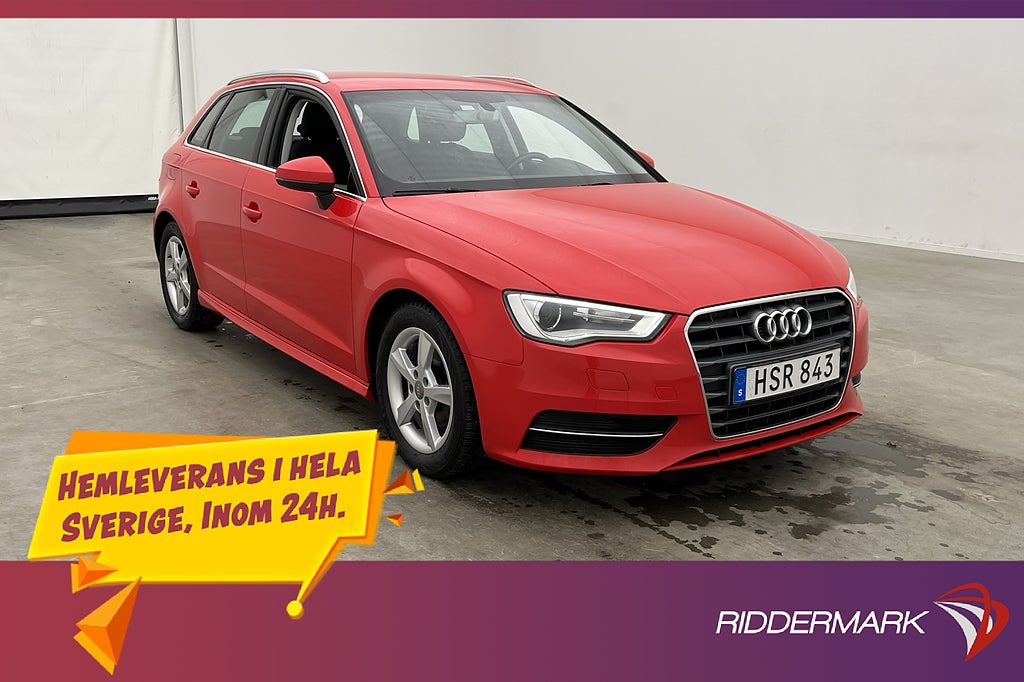 Audi A3 Sportback 1.6 TDI Attraction P-Sensorer Bluetooth