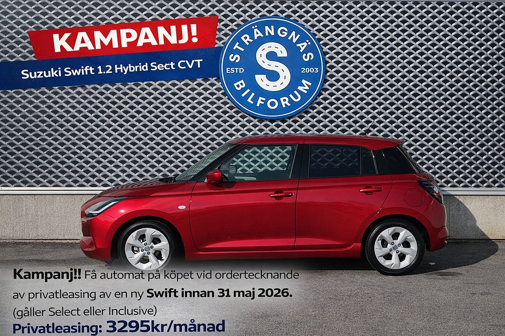 Suzuki Swift 1.2 Hybrid Select CVT. Kampanj! Automat på köpet!! 