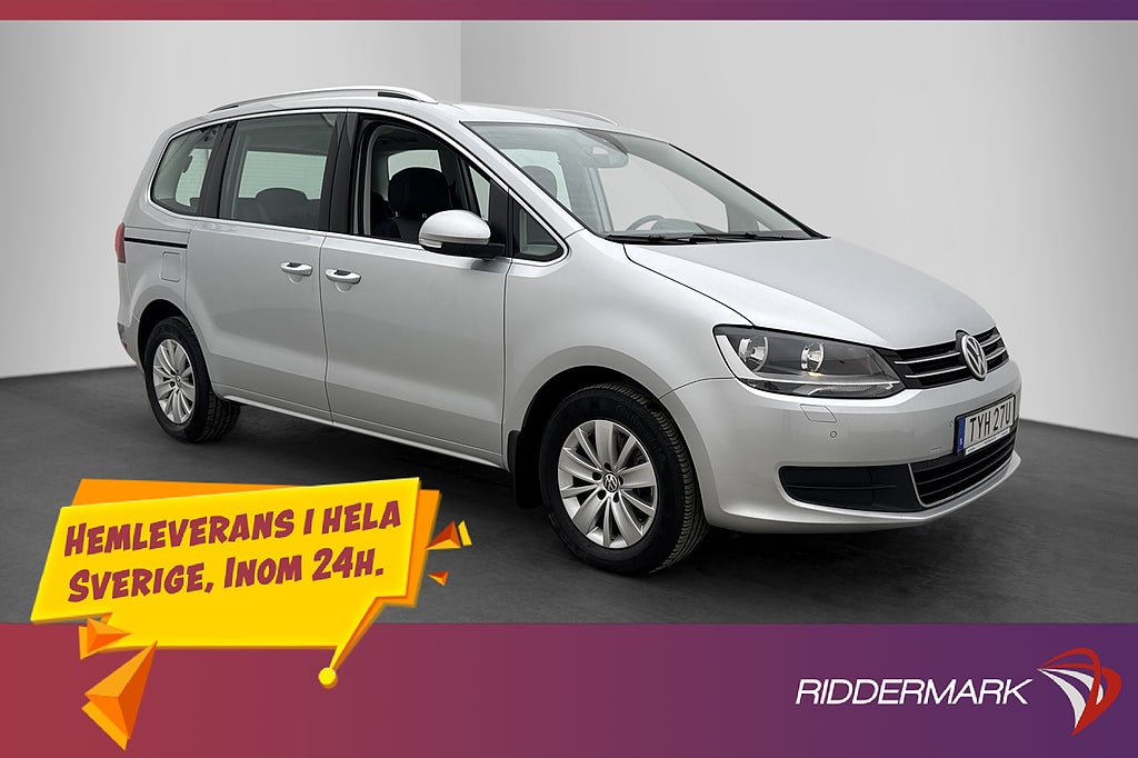 Volkswagen Sharan 2.0 TDI 150hk 7-Sits Kamera CarPlay Drag