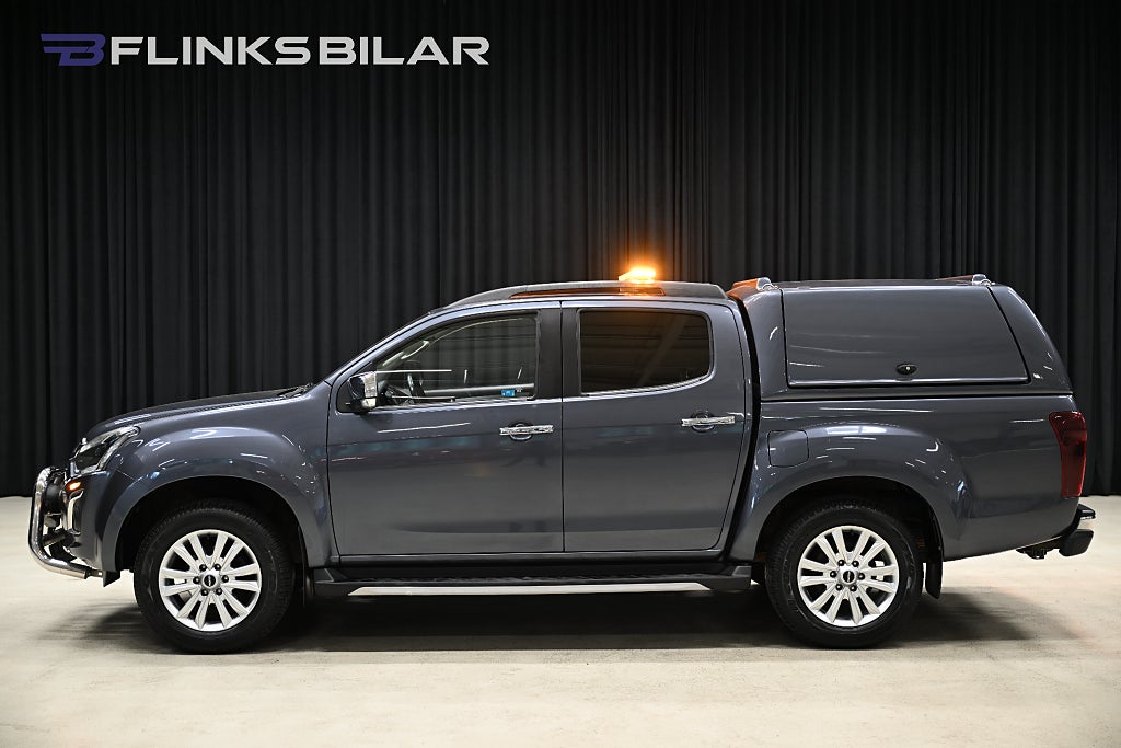Isuzu D-Max 163HK Automat|Kåpa|Dubbelgolv|Släde|Moms|Lågmil|SeUtr!!