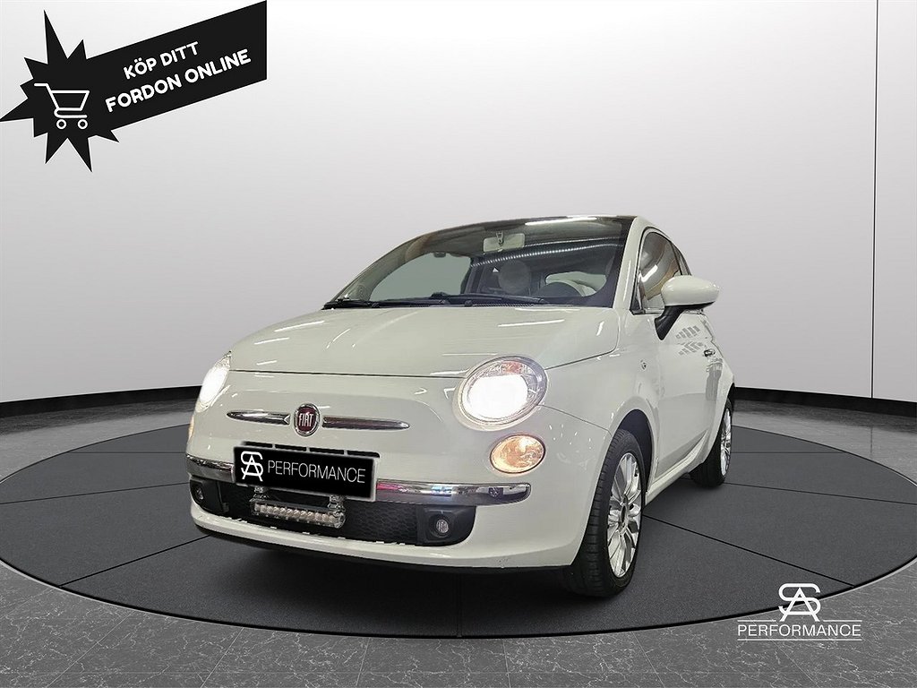 Fiat 500 1.2 8V Manuell, 69hk Lounge