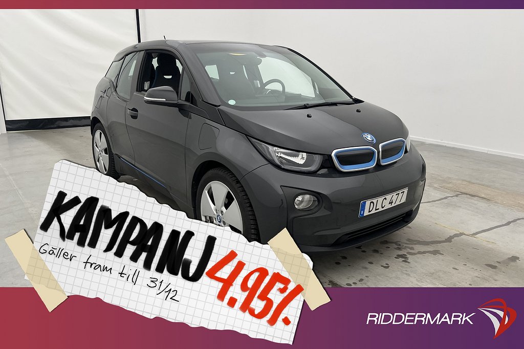 BMW i3 60 Ah REX 170hk Comfort Advance Navi 4,95% Ränta