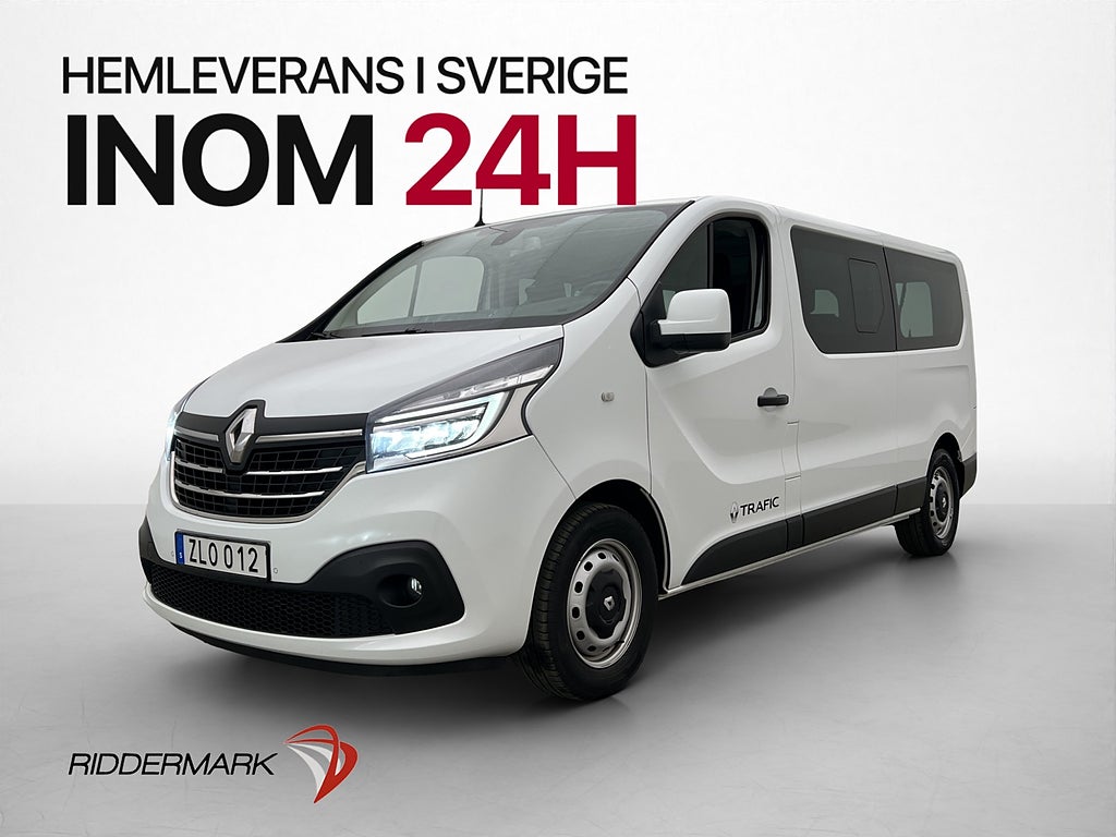 Renault Trafic Kombi Lång Värm LED Kamera Farthållare 9-Sits