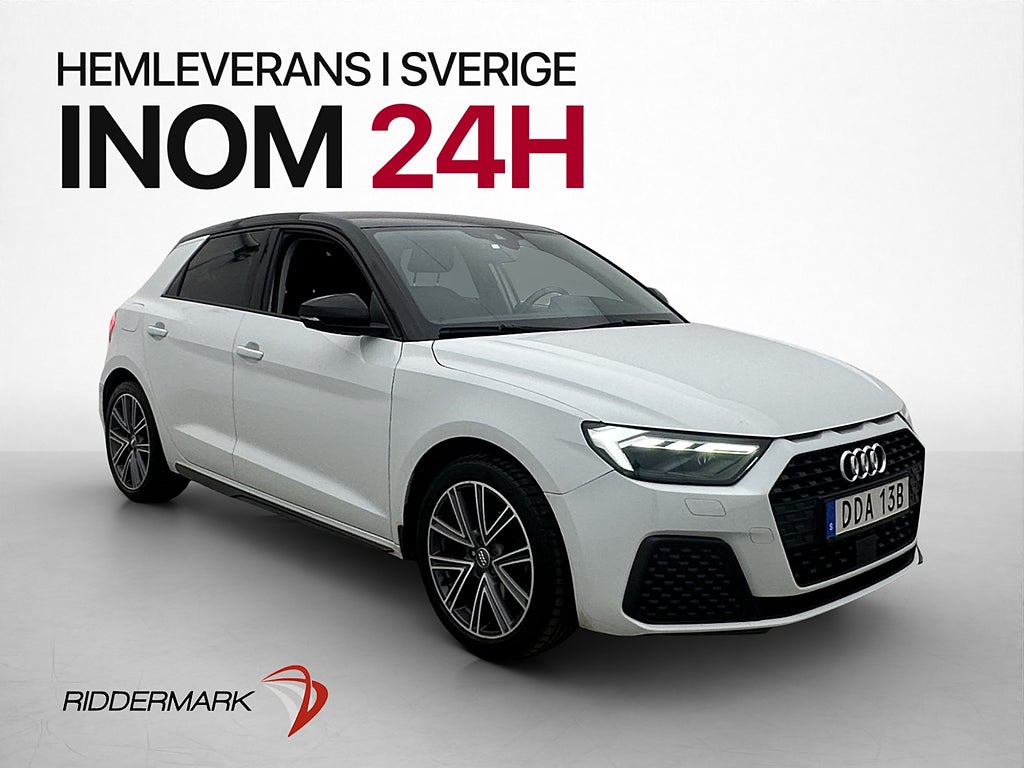 Audi A1 Sportback 30 TFSI 116hk Cockpit CarPlay Sensorer