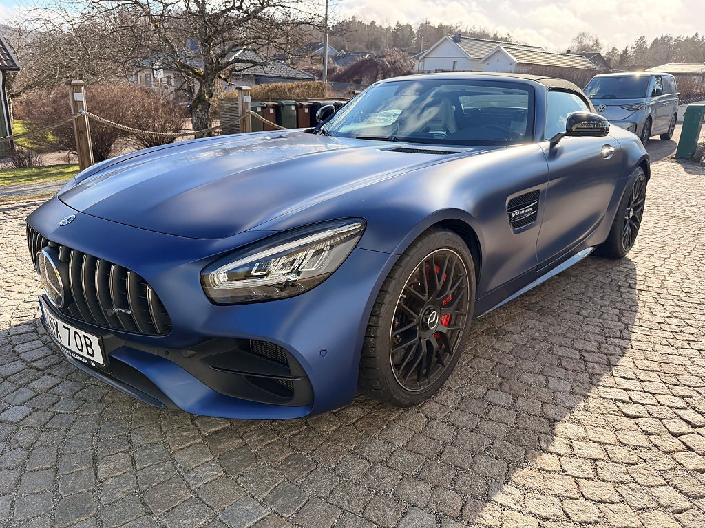 Mercedes-Benz AMG GT AMG GT C Cab, Magnoblå med beige inredning. MB garanti.