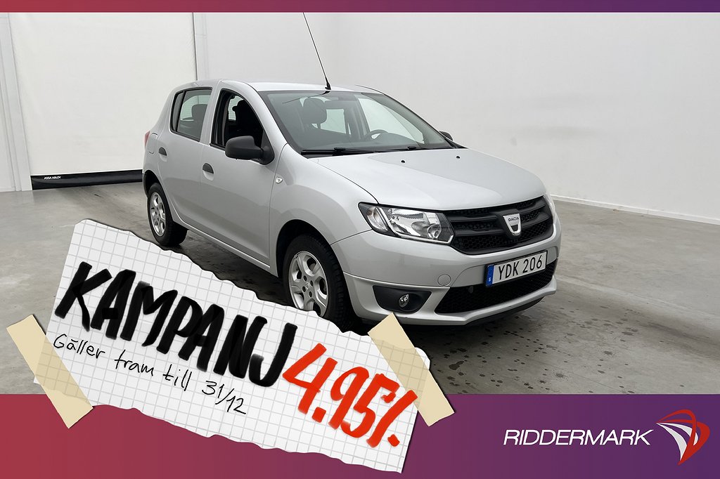 Dacia Sandero 0.9 TCe 90hk Värmare Farthålla 4,95% Ränta