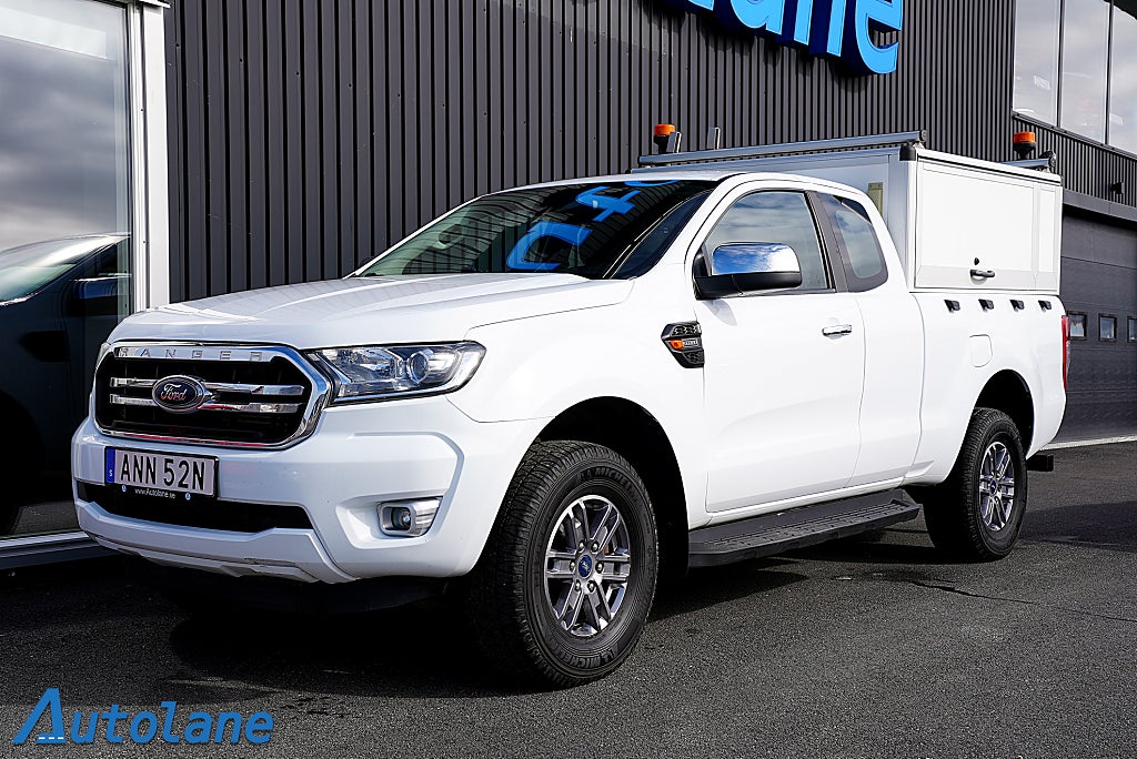 Ford ranger SuperCab 2.0 4x4 Automat, Flakskåp 170hk
